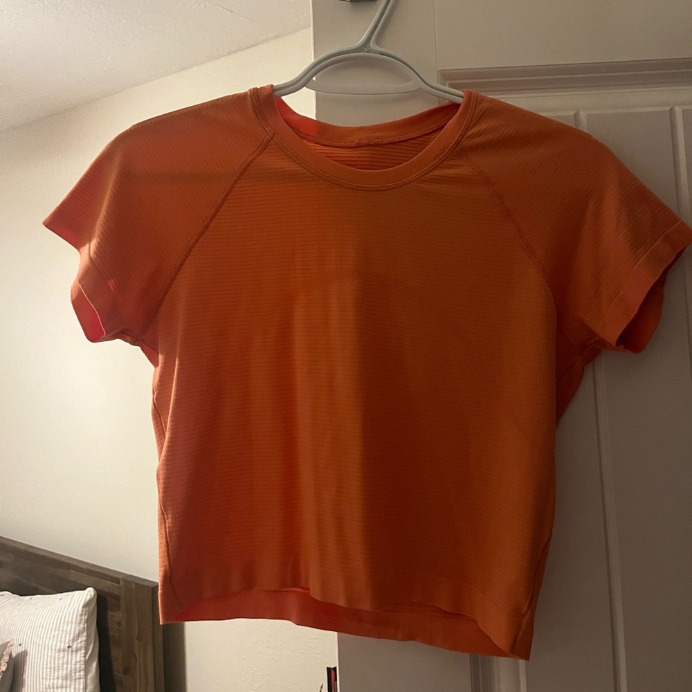 Lululemon Swiftly Tech Cropped Short Sleeve 2.0 CRLK/CRLK 8